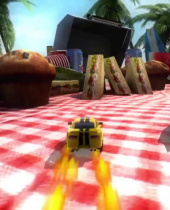 Table Top Racing Crosses The Finish Line