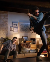 Guitar Hero Live Pits James Franco Against Lenny Kravitz in an Epic Rock Battle With the Premiere of the Win the Crowd Win the Crowd Live-Action Trailer