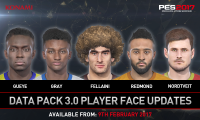 Latest PES 2017 Data Pack Coming Feb. 9th