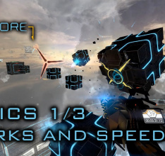 Deadcore - PC/MAC/LINUX - Basics 1/3 - Sparks and Speedrun (Walkthrough Video)