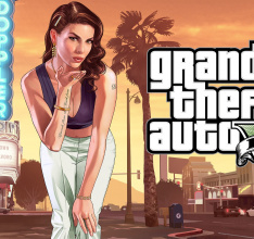 Neuer GTA V Trailer Ein Vorgarten mit Zaun und ein Hund names Skip