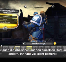 Warhammer 40.000: Space Marine - Tutorial-Video zeigt den Charakter-Editor