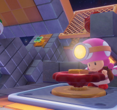 Toadette mischt kräftig mit in Captain Toad: Treasure Tracker