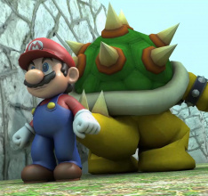 Pacman Squares Off Against Mario In This Great 3D Video