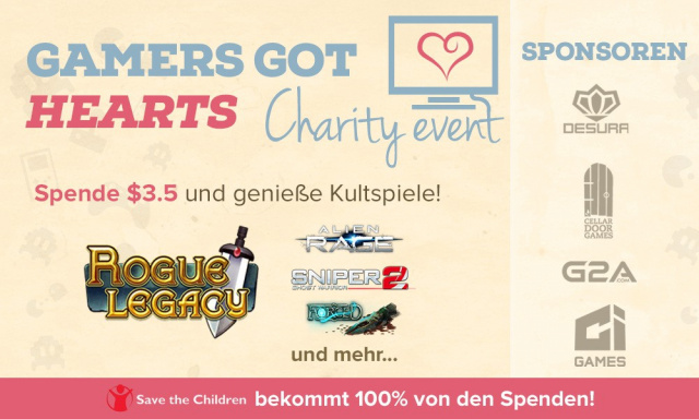 Gamers Got Hearts Charity Event am 15.02.2014 - Games für den guten ZweckNews - Branchen-News  |  DLH.NET The Gaming People